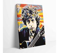 Bob Dylan Pop Art 002 Stretched Canvas Print Wall Art 20x30inch / 51X76cm