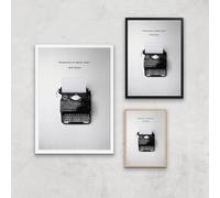 Bob Dylan Quote Giclee Art Print - A3 - Black Frame