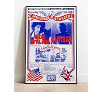 Bob Dylan Santana Lindisfarne Newcastle 1984 Tour Live Concert : Huge 36"x24" Poster Print Similar (Slightly Larger) to A1 Size : Retro Reproduction BRING YOUR WALLS TO LIFE !!