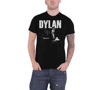 Bob Dylan T Shirt At Piano Logo new Official Mens Black