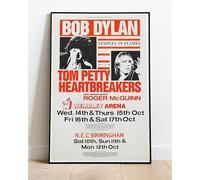 Bob Dylan Temples In Flames Tour Roger McGuinn Tom Petty Live Concert Tour : Huge 36"x24" Poster Print Similar (Slightly Larger) to A1 Size : Retro Reproduction BRING YOUR WALLS TO LIFE !!