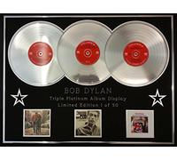 BOB DYLAN/TRIPLE PLATINUM ALBUM DISPLAY/THE FREEWHEELIN' + THE TIMES THEY ARE A-CHANGIN' + BRINGING/COA