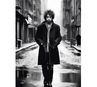 Bob Dylan walks down the street | Poster | Wall Art | Home Decor |