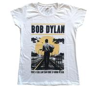 Bob Dylan Women's Slow Train T-Shirt in White | Size: Medium Bob Dylan White M