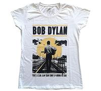 Bob Dylan Women's Slow Train T-Shirt White