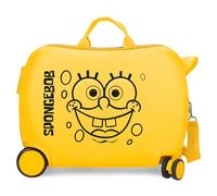 Bob Esponja 2779821 Sponge Bob Children's Suitcase, Side Combination Closure, 4 Wheels, Hand Luggage, Size 50 x 39 x 20 cm, Rigid ABS, 78 L, 1.8 kg, Ochre, Lemon Tree, Children's Suitcase