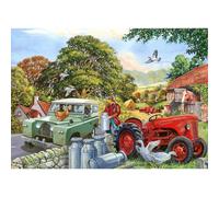 The House of Puzzles - Bob & His Dog Jigsaw - Big 500 Piece Jigsaws For Adults, Extra Large Pieces, Artist Illustrated, Scenic Landscape, Deluxe Puzzle Gifts