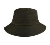 JACK PYKE Waxed Bucket Hat - Waterproof Cotton Sun Hats for Men & Women - Lightweight Summer Hat with Rigid Brim for Camping, Beach, Golf, Travelling - Green 58cm