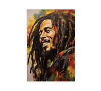 Bob Marley And The Wailers Live 1975 Poster Wall Art Canvas Aesthetic Cover Vintage Canvas Poster Wall Art Decor Print Picture Paintings for Living Room Bedroom Decoration 12x18inch(30x45cm)