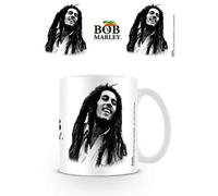 Bob Marley Black And White Mug White/black (One Size)