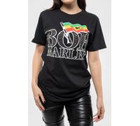 Bob Marley Diamante Flag T-Shirt in Black | Size: Small Bob Marley Black S