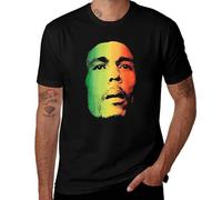 Bob｜Marley Face,Men's T-Shirt Black-Style 3XL