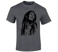 Bob Marley Inspired Reggae Men's T-Shirt Smoke Weed Jamaican Ragga Music Xmas Gift Top