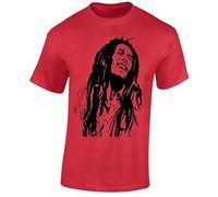Bob Marley Inspired Reggae Men's T-Shirt Smoke Weed Jamaican Ragga Music Xmas Gift Top