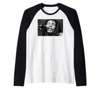 Bob Marley Jamaican Singer by Michael Grecco Raglan Baseball Tee