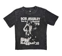Bob Marley Childrens/Kids Hawaii Snow Washed T-Shirt (7-8 Years) (Charcoal Grey)