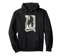 Bob Marley Legend Scroll Pullover Hoodie, Adult Unisex, Black, Large
