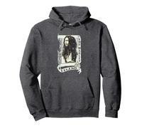 Bob Marley Legend Scroll Pullover Hoodie, Adult Unisex, Dark Heather Grey, Small