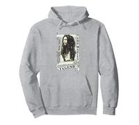 Bob Marley Legend Scroll Pullover Hoodie, Adult Unisex, Heather Grey, Small