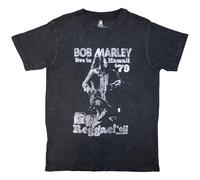 Bob Marley Live in Hawaii T Shirt S Grey