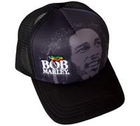 Bob Marley Logo And Face Trucker Baseball Cap One Size