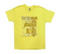 Bob Marley Men's Football T-Shirt in Yellow | Size: Medium Bob Marley Yellow M