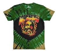 Bob Marley Men's Kaya Smoke Washed T-Shirt in Green | Size: 2XL Bob Marley Green 2XL