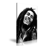 Bob Marley Music Icon Canvas Art Print Wall Art - For Bob Marley Fans Modern Family Home Office Hotel Decoration (S: 31cm X 46cm)