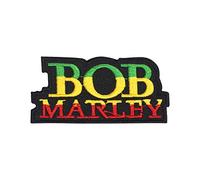 Bob Marley Name Logo Patch Iron On Sew On Embroidered Patch Badge Applique for Clothes Shirts Jeans etc