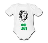 BOB MARLEY ONE LOVE Personalised Unique Baby Vest Baby Grow Babygrow Cute Novelty Boys Girls Unisex Funny