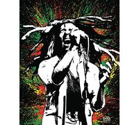 Bob Marley "Paint" Canvas Print, Cotton, Multi-Colour, 3.20 x 40.00 x 50.00 cm