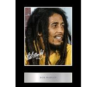 Bob Marley Pre Printed Signature Signed Mounted Photo Display #4 Printed Autograph Picture 10x8 Inch Mount