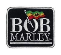 Bob Marley Rasta Flag Patch Iron On Sew On Embroidered Patch Badge Applique for Clothes Shirts Jeans etc