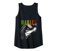 Bob Marley Rastaman Vibration Washed Tank Top, Women, Black, Medium