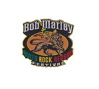 Bob Marley Roots Rock Reggae Festival H Patch Badge Embroidered Iron on Applique Souvenir Accessory