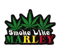 Bob Marley Smoke Woven Patch Accessory Size