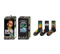 Bob Marley Socks 3 Pack In Gift Box in Black Bob Marley Black One Size