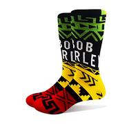 Bob Marley New Official Unisex Press Play Socks Black Ankle (UK Size 7 Size 7-11), Black, S