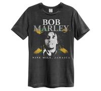 Bob Marley T Shirt Nine Miles new Official Unisex Amplified Vintage Charcoal