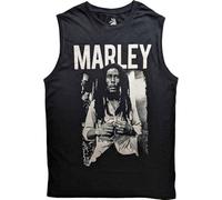 Bob Marley Tank Top Muscle T Shirt Marley B&W Portrait Official Unisex Black M