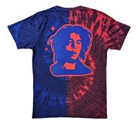 Bob Marley Trippy Text Tie Dye T-Shirt in Red | Size: XL Bob Marley Red XL
