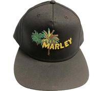 Bob Marley Unisex Adult Palm Tree Snapback Cap (One Size) (Black)