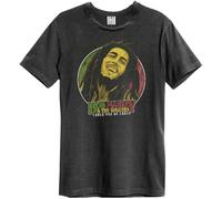 Bob Marley Unisex T-Shirt Will You Be Loved Vintage Charcoal (M)