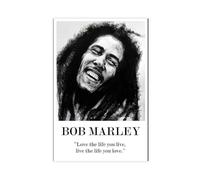 Bob Marley Wall Art - Inspirational Quote Poster for Music Lovers Canvas Poster Wall Art Decor Print Picture Paintings for Living Room Bedroom Decoration 24x36inch(60x90cm)
