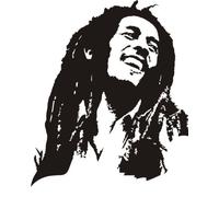 Bob Marley Wall Art Sticker Vinyl. 80x62cm.Decal Mural Music one Love Film Reggae DIY Home
