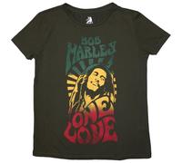 Bob Marley Womens/Ladies One Love Gradient T-Shirt (L) (Green)