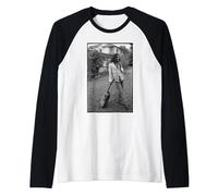 Bob Marley x David Burnett Black & White Guitar Photo Raglan Baseball Tee