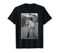 Bob Marley x David Burnett Black & White Guitar Photo T-Shirt