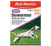 Bob Martin 3 In 1 Dewormer Upto 40Kg 4 Tablets