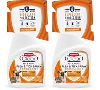 Bob Martin Clear Flea Repellent Spray for the Home, Dogs and Cats - Controls Flea and Tick Infestations in the Household (300ml) (Pack of 2)